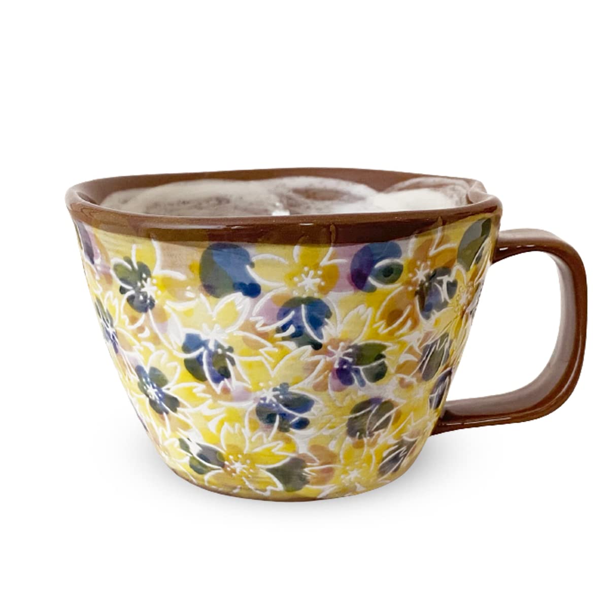 

Суповая чашка Манкай Синяя Хасами Яки Сделано в Японии J-kitchens Шо~ синий