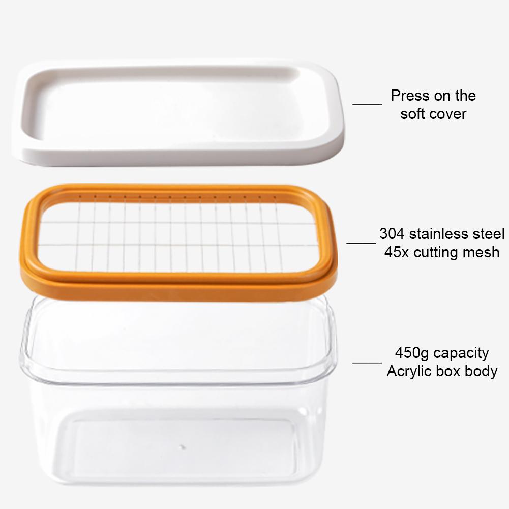 

Прямоугольная форма для масла с резаком, контейнер для хранения масла, инструменты для выпечки, легкая резка, Прямая поставка