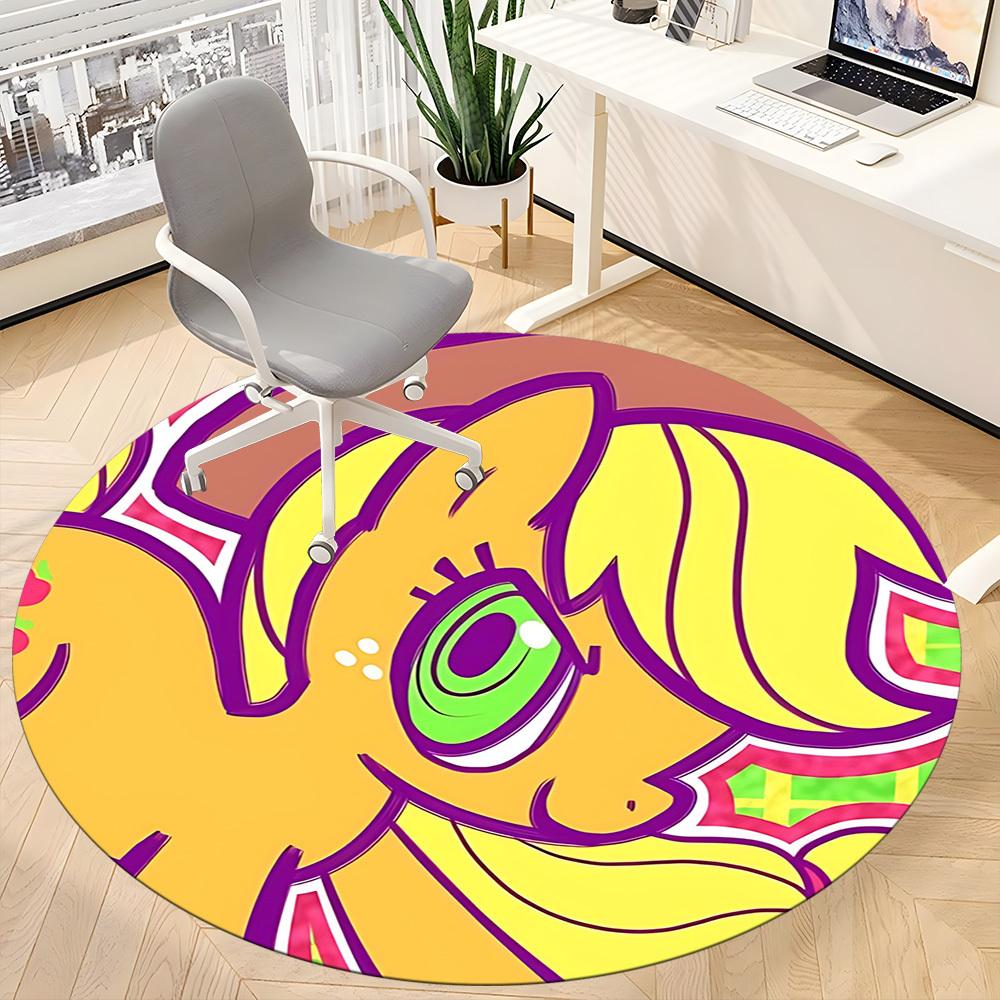 My Little Pony Office Round Area Rug, Under Office Chairs Bedroom Living Room Home Decor a1022228