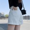 Summer Casual Loose Denim Shorts for Women Fashion High Waist Wide Leg Jeans Female Pants Vintage Blue Simple Office Lady Shorts 24250