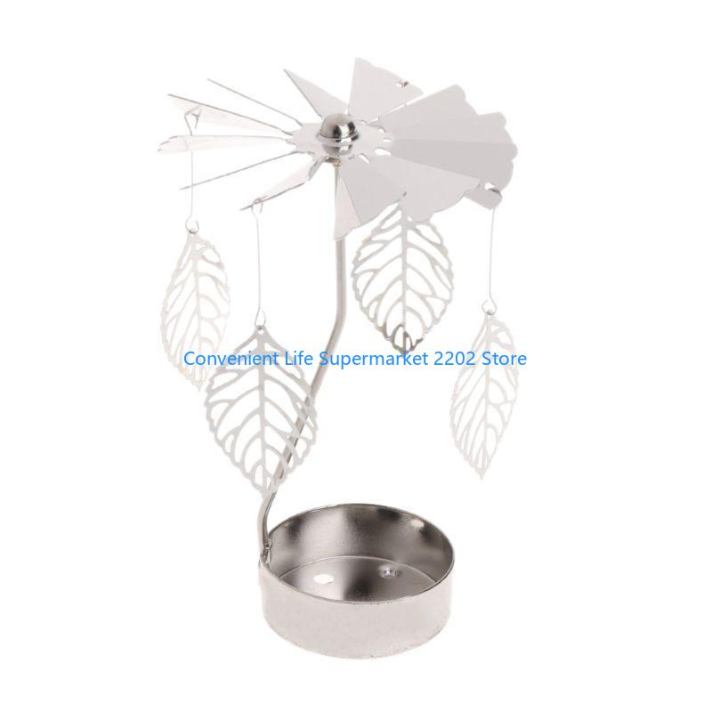XXUB Rotary Holder Rotating Candleholder Tealight Stand Home Table Decoration