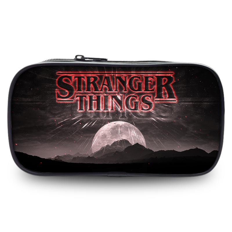 Stranger Things Student Pencil Case Large Capacity Single Layer Stationery Box Stationery Bag Storage Bag Environmentally Friendly And Portable