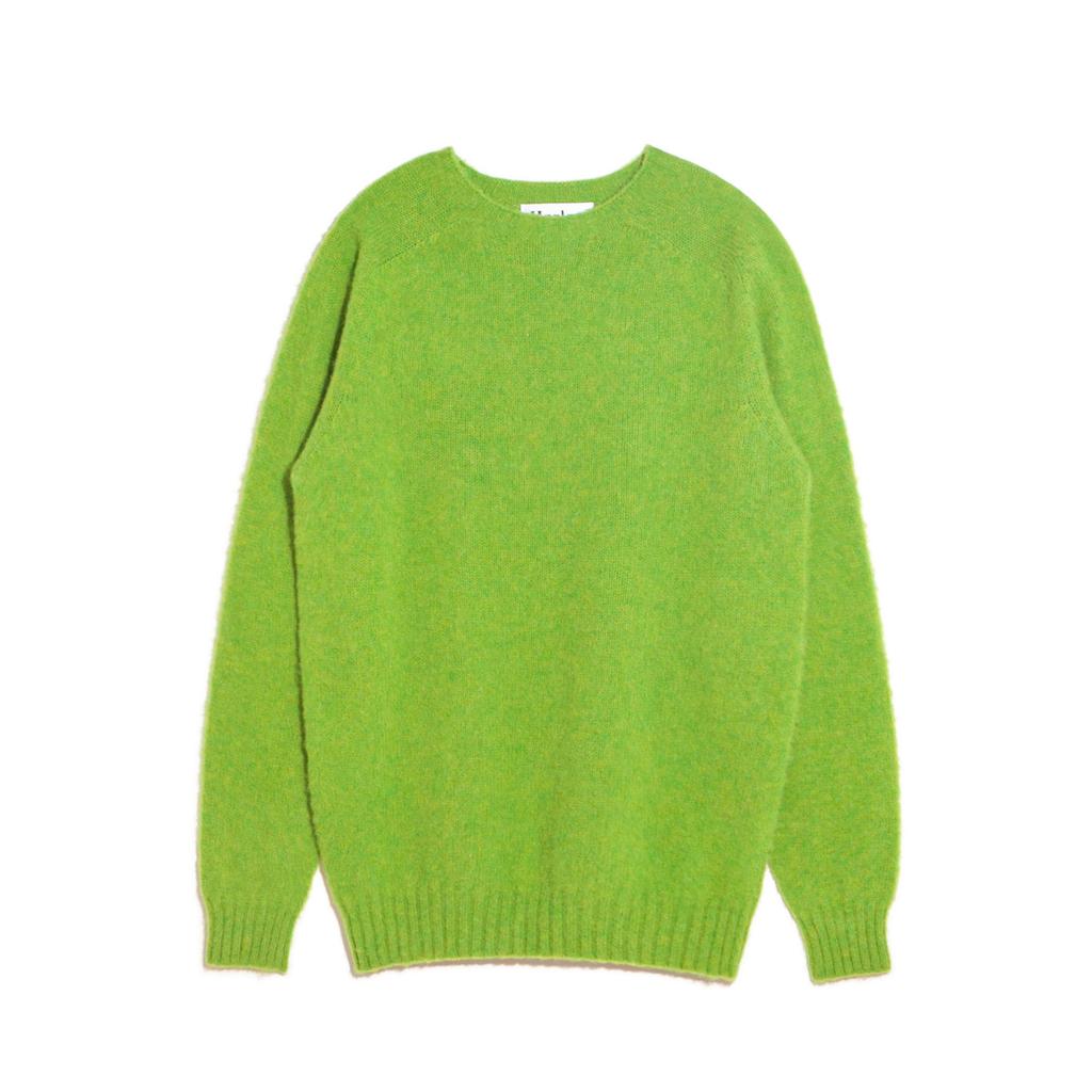 Halliobeuseukoteullaendeu Shaggy Dog Crew Neck Sweater - Garden Leaf