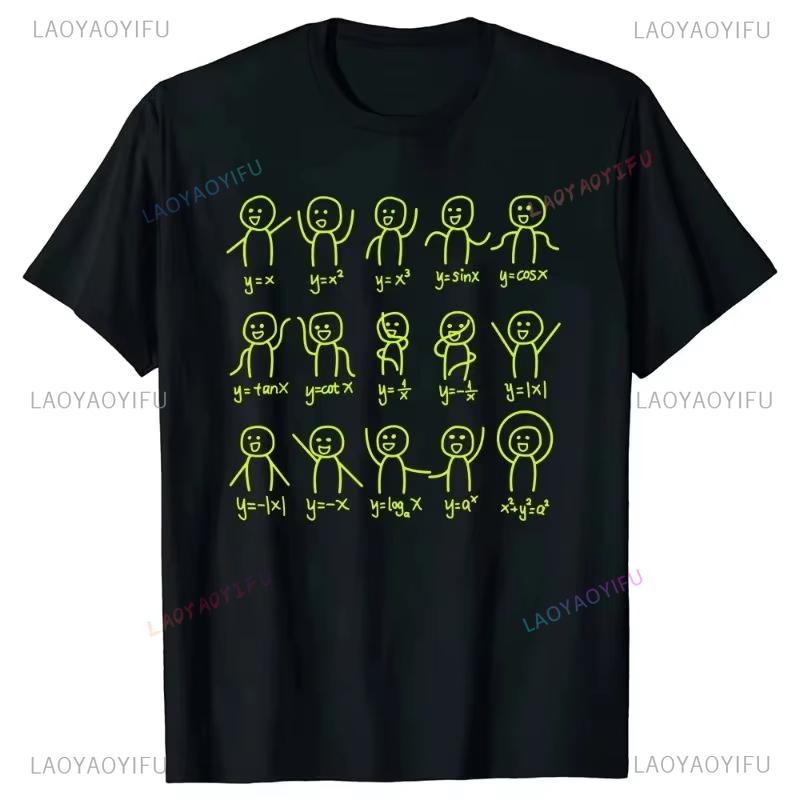 2026 Funny Birthday Gift Algebra Dance Figures Math Equation T Shirts Graphic Streetwear Short Sleeve Style Printed Tshirt