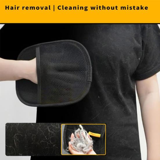 Pet Hair Removal Gloves Electrostatic Pet Hair Remover for Couch Furniture Carpet Car Seat Reusable Double Sided Grooming Gloves for Cats Dogs