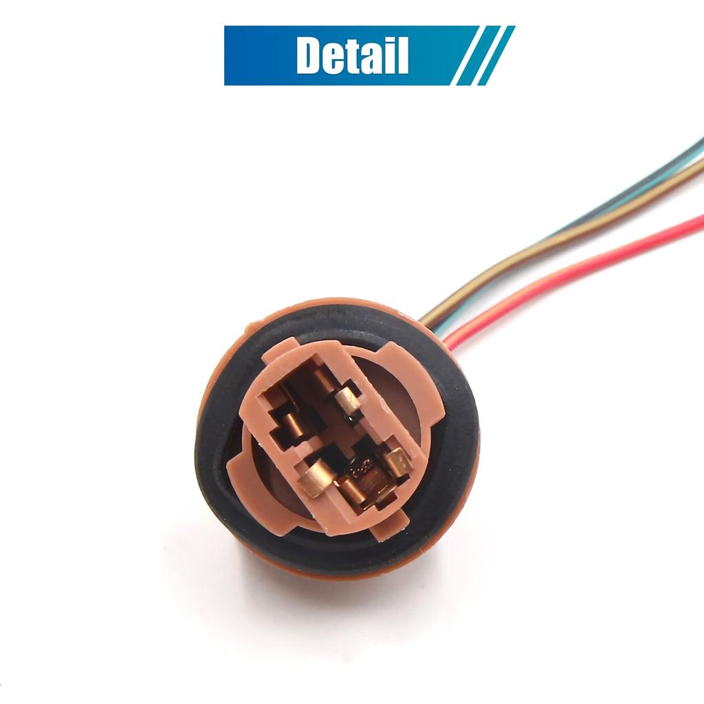 uxcell Socket T20 3-Wire Automotive Brake Turn Signal Light Extension Connector Pack of 2