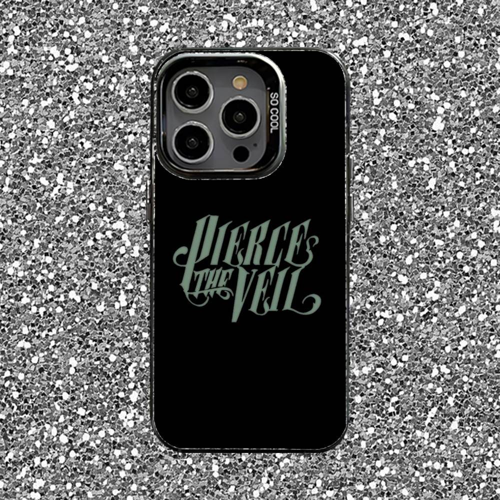 P-Pierce The V-Veil Phone Case For iPhone 16,15,14,13,12,11,Pro,XS,Max,Plus,Mini,SE Black Candy Matte Shockproof Cover
