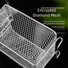 Nonstick Deep Fryer Stainless Steel Camp Food Container Portable Fryer Basket  Gathering