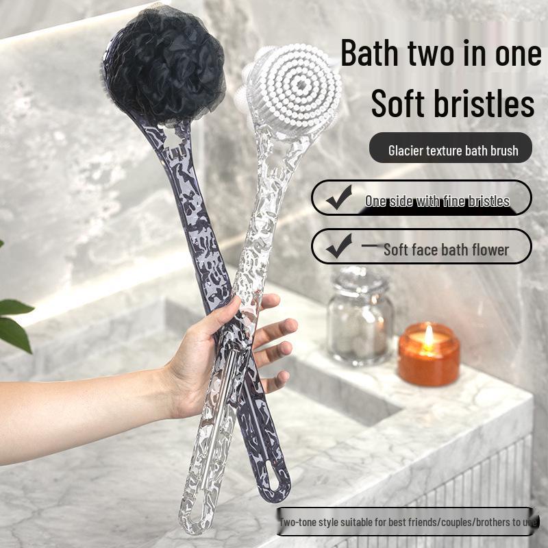 

Luxurious Long-Handle Bath Brush and Exfoliating Back Scrubber