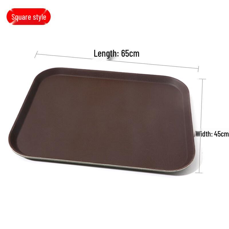 Large Rectangular Non-slip Plastic Serving Tray