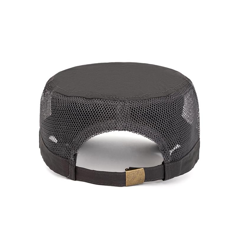 Men's Summer Hat Outdoor Quick-Drying Net Breathable Sunscreen Flat Hat Sunshade Cap