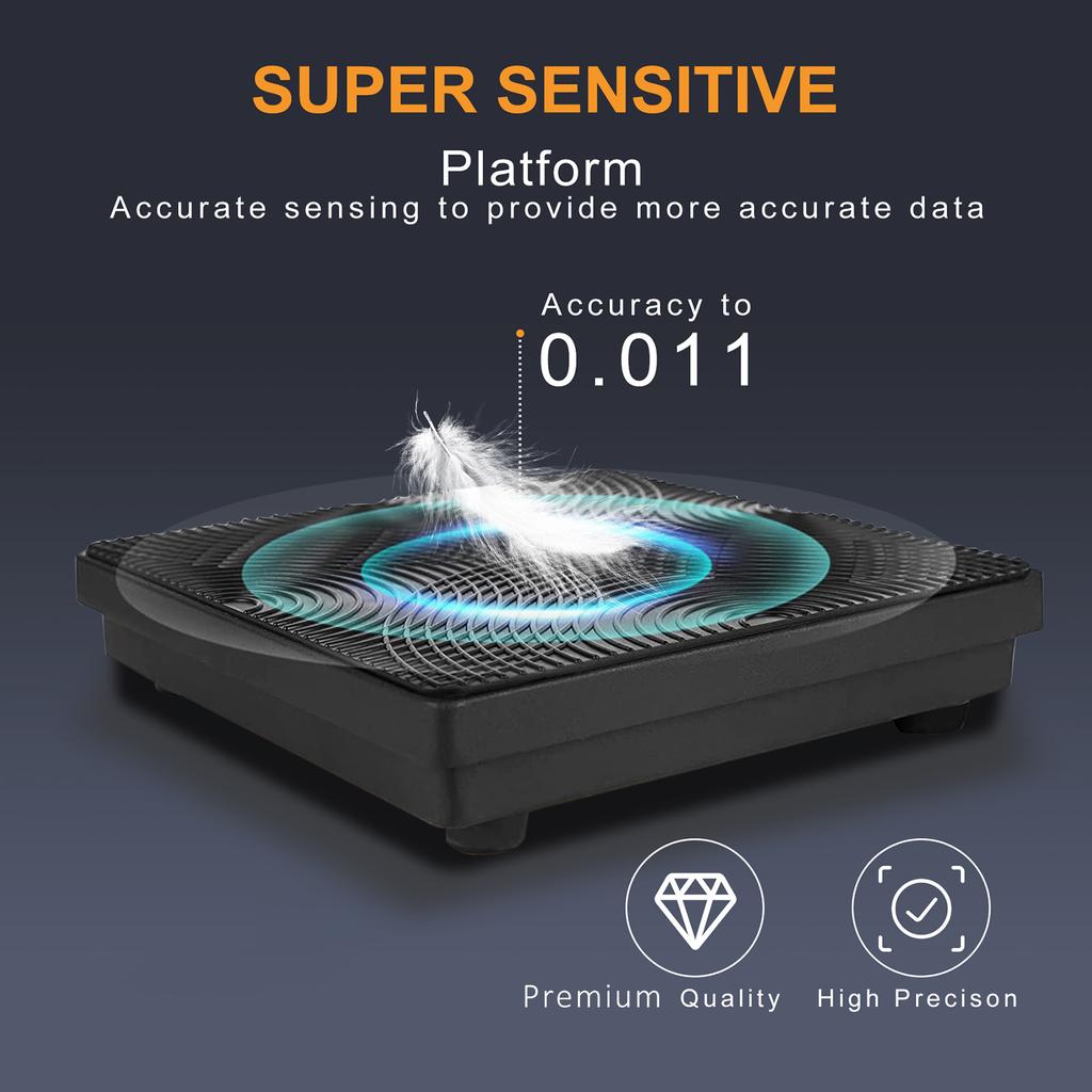 Refrigerant Scale, 110 LBS High Precision Electronic Charging Recover Scale with LCD Display Three Measurement Unit