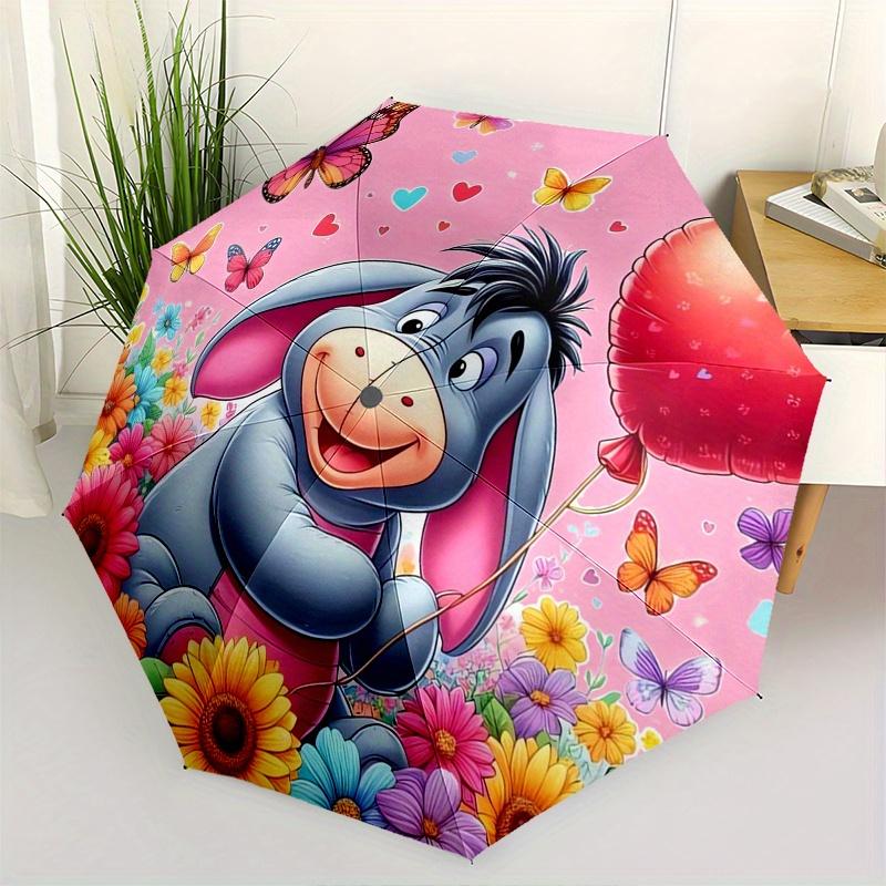 

Eeyore,Balloon Automatic folding umbrella, 8 ribs portable foldable design, best choice for business and going out, birthday, Halloween, Chr