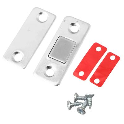 Starker magnetischer Schranktürschnapper Stahlfangriegel Ultradünn für Schubladen- und Türschließer & Schrauben Beschläge Schiebetürstopper
