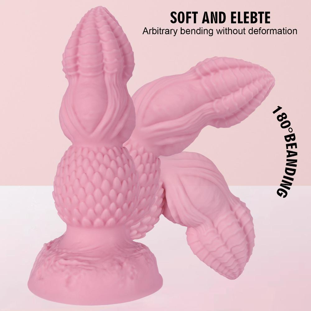 Extra Large Alien-Shaped Anal Plug - Liquid Silicone SM Sex Toy for Men & Women, Ergonomic Posterior Pleasure Device