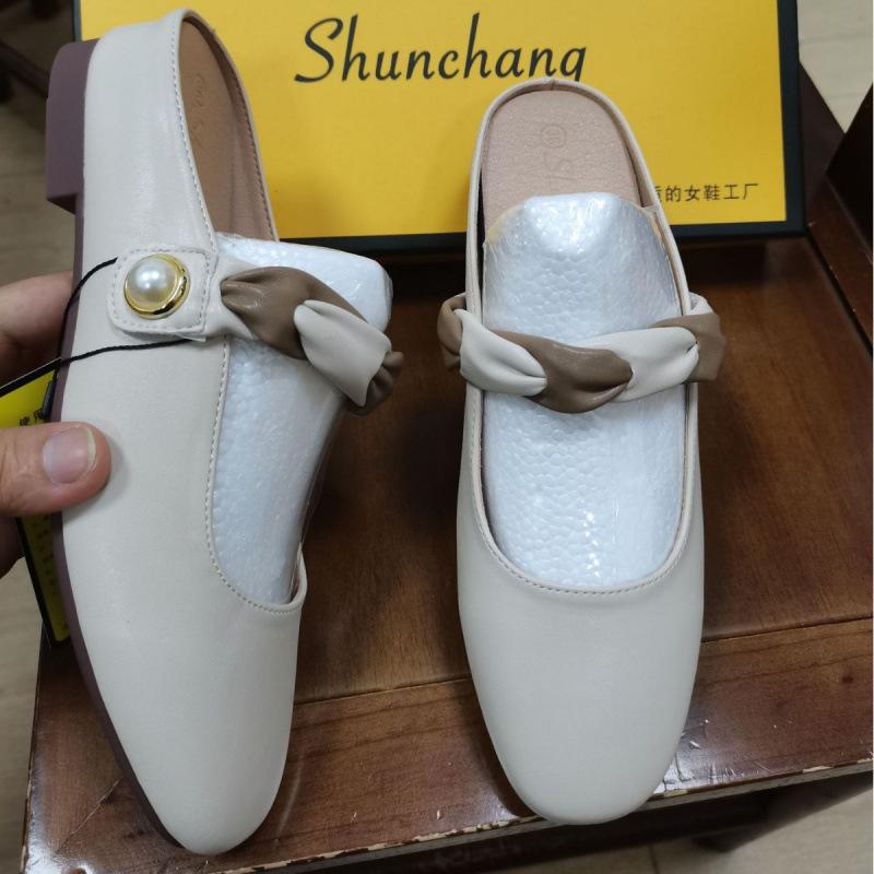 

inner height-increasing bag head half slippers women s summer outer wear new temperament single shoes cool slippers 39 абрикосовий