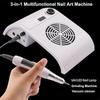 Nail Set with 3 In 1 Nail Art Machine Set Gel Nail Polish Kit Nail Lamp Nail Drill Manicure Vacuum Cleaner Sets H
