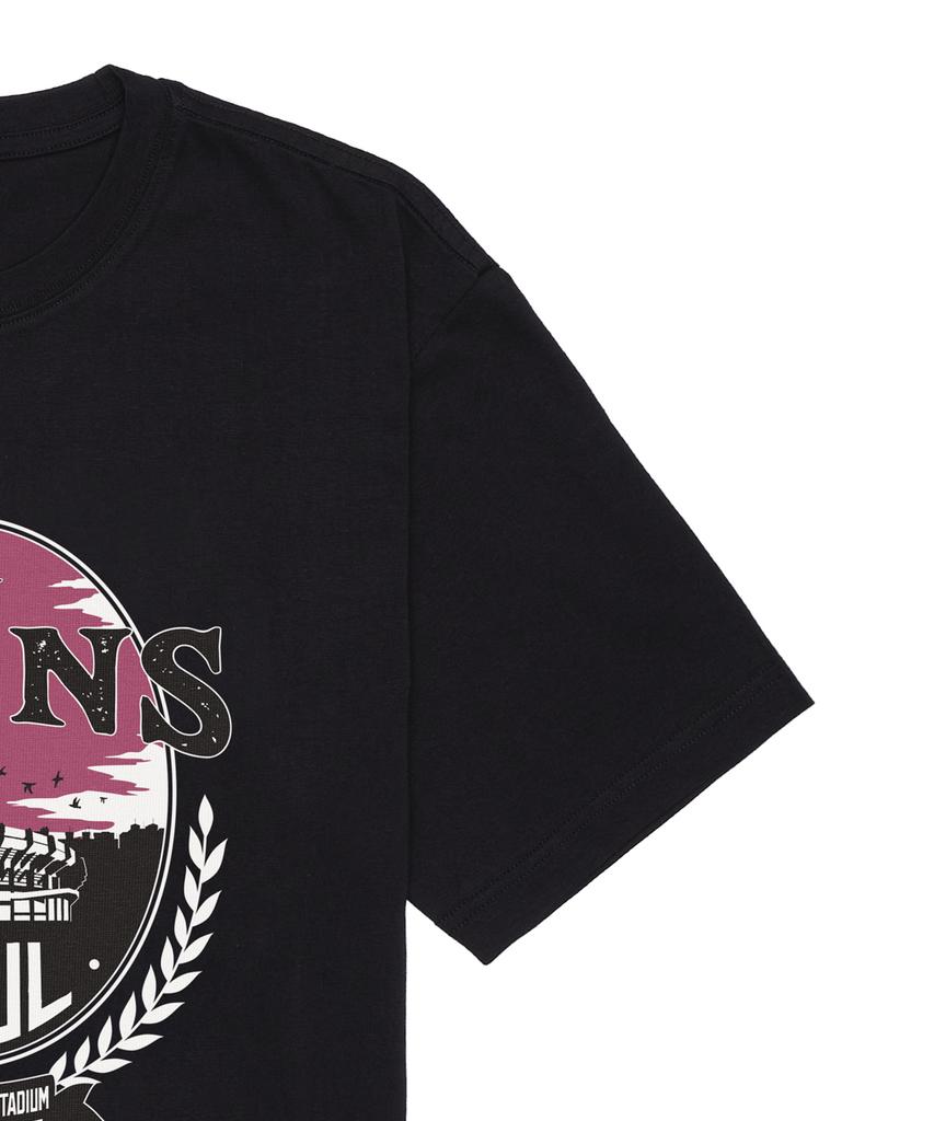 Hangugyaguwiwonhoe Musinsa X Kbo Ballpark Ver.2 Short Sleeve T-Shirt Black [Seoul Lg Twins]