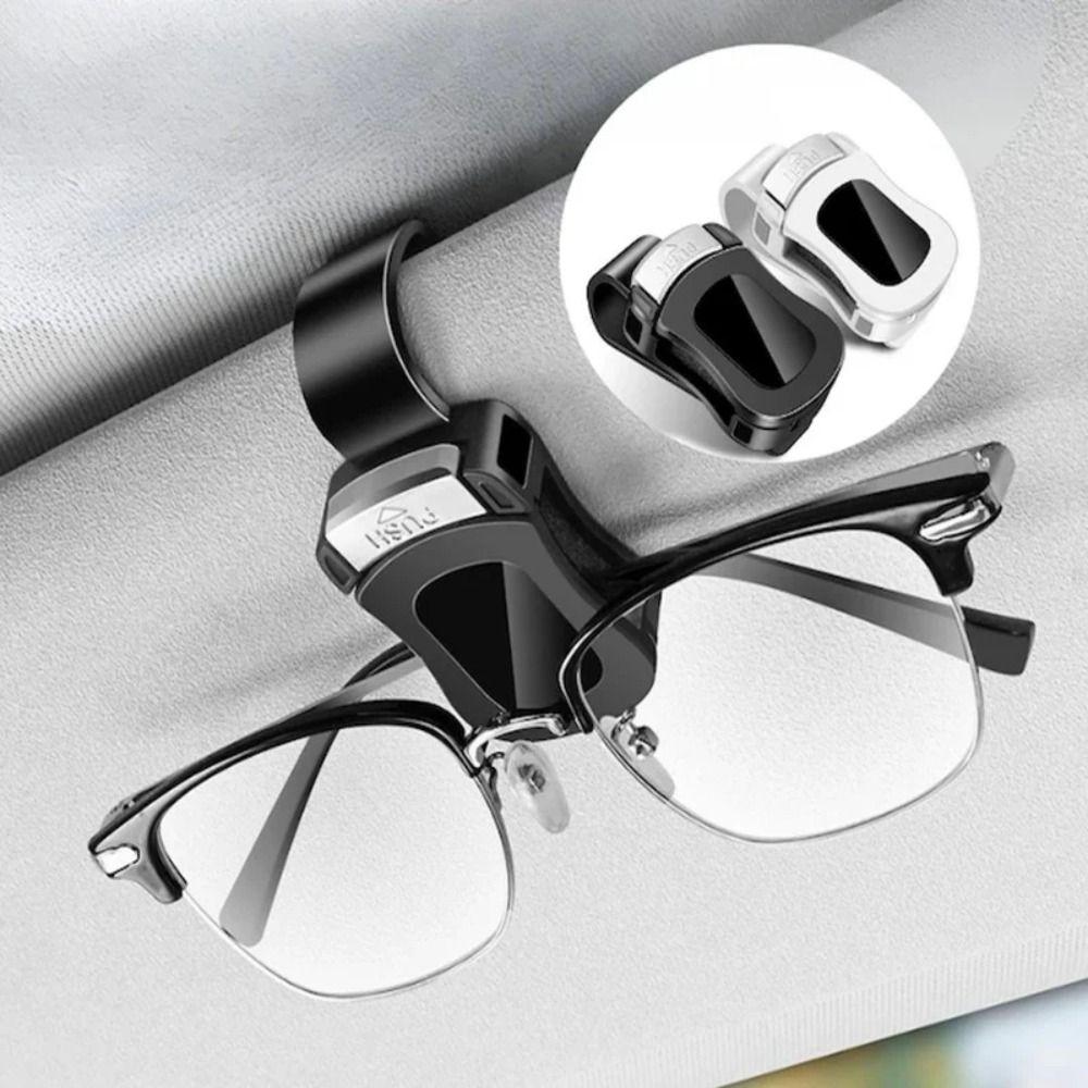Universal Sun Visor Glasses Holder Clip Multi-functional Car Sunglasses Holder Car Glasses Rack