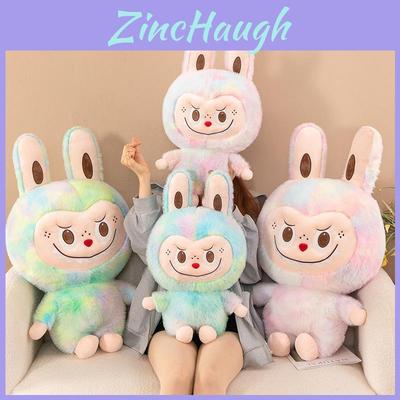 Charming Tie-dye Mink Fur Plush Toy Colorful Soft Stuffed Doll For Childrens Playtime