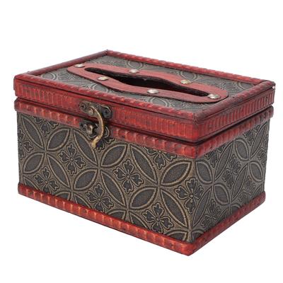 Holz Taschentuchbox Retro Schön Dekorative Papierhandtuch Aufbewahrungsbox für Massagesalon Zuhause Hotel