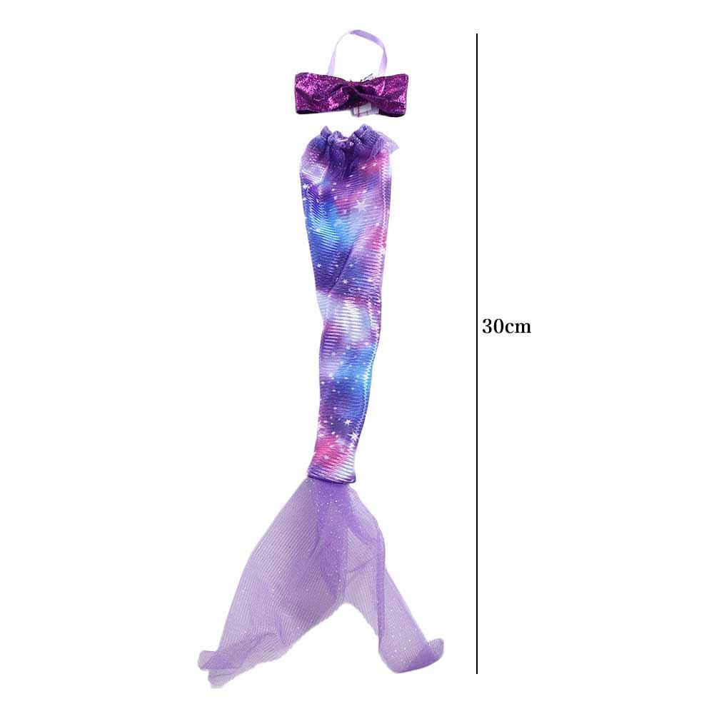 Crossdress Mermaid Doll Clothing Fairy Dress Set Doll Cosplay Clothes Mermaid Tail Wedding Dress