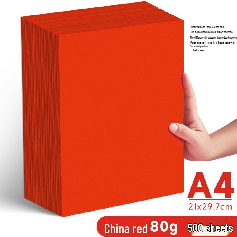 Leuchtend rotes A4/A5 70g Druckpapier für Büro und Basteln