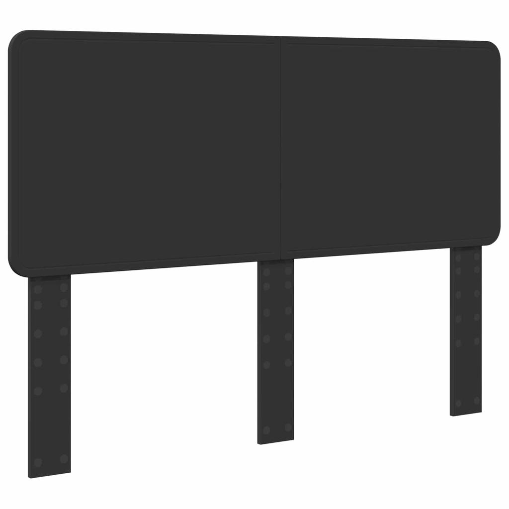 Storage Bed Frame with Headboard Black 140 X 190 Cm Particleboard