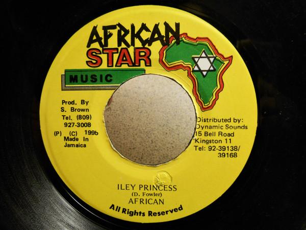 

7inch Record AFRICAN Iley Princess NONE African Star Mu Jamaica Reggae Ska Dub Used