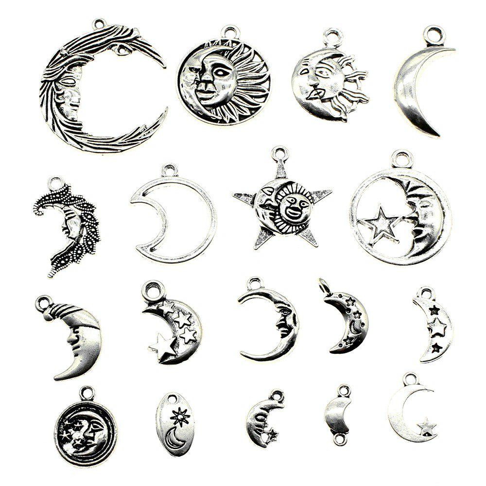 Breloques pendentif en métal, 30 grammes, soleil, lune, étoile, fournitures aléatoires pour les résultats de bijoux, composants K1296