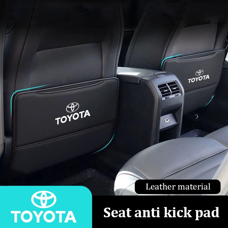 1 Pezzo Coprisedile Posteriore per Auto Tappetino Anti Calcio Per Toyota 86 Mirai Supra Prado Alphard Vellfire Crown Sequoia Venza CHR Portachiavi