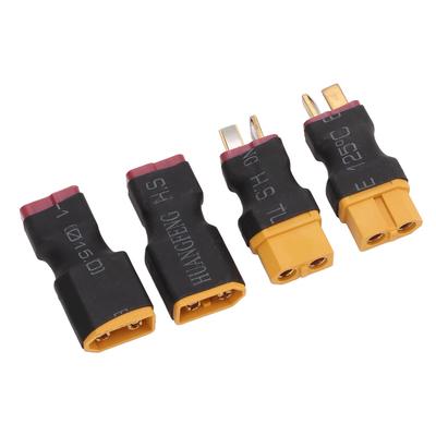 4PCS XT60 Female Male To T Female Strong Connection Plastic RC Battery Connectors for RC Car Aircraft Model General
