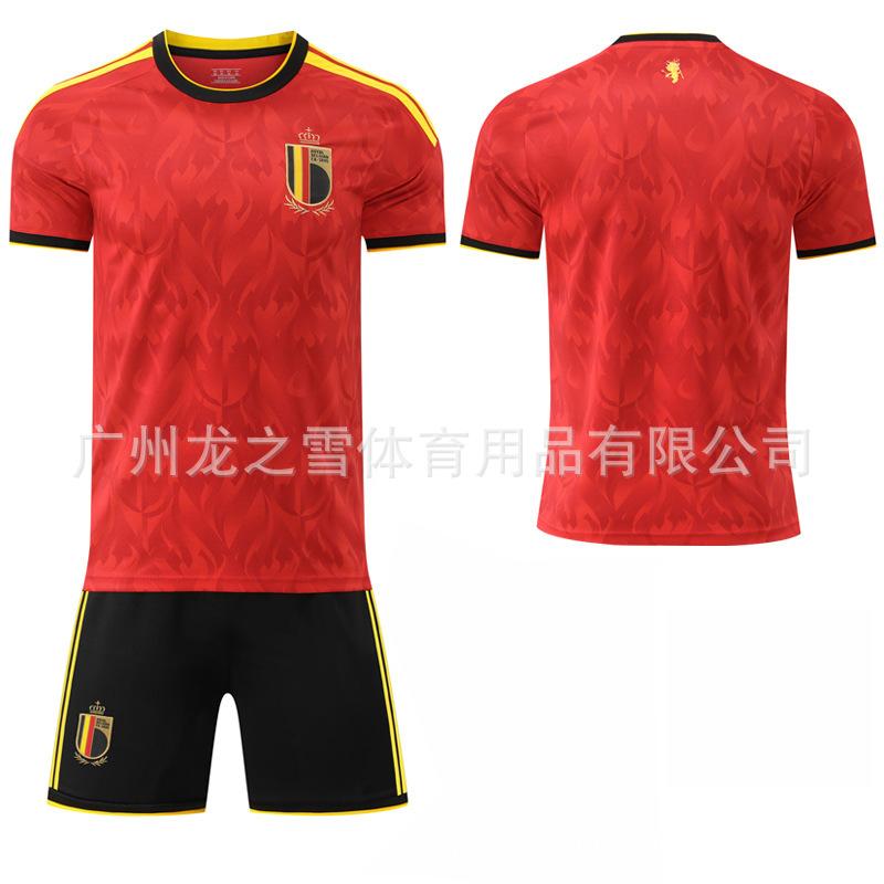 

26 World Cup Belgium home football jersey, No. 7 De Bruyne, 10 Lukaku jersey wholesale 28