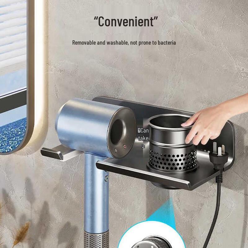 Miling Bohrloser Wandmontierter Haartrocknerhalter