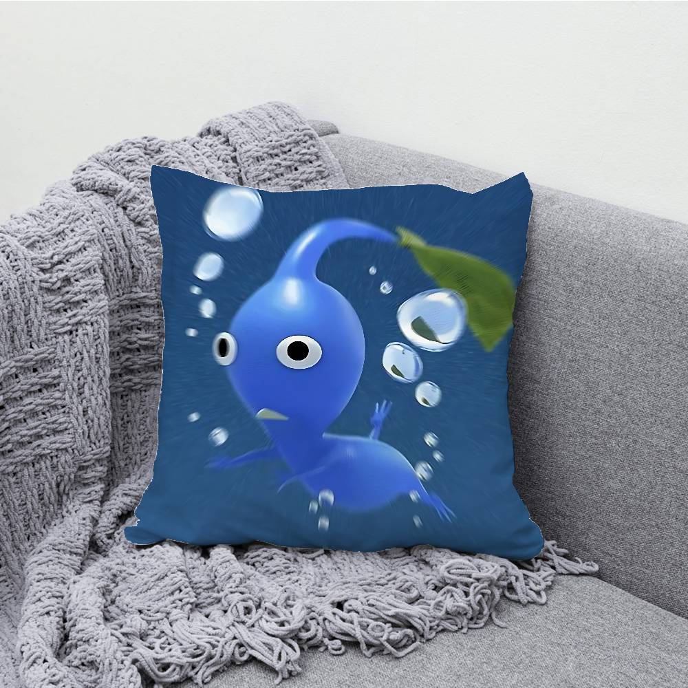 P-Pikmin Pillowcases Bedroom Living Room Sofa Home Decor Polyester Cushion Cover with Zipper