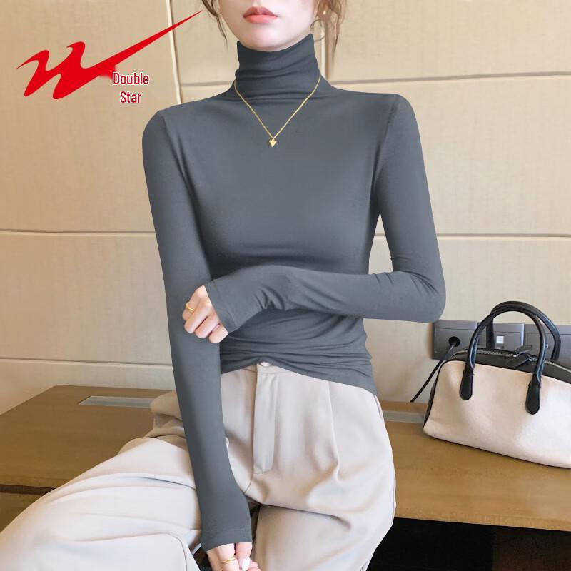 Women s Modal High-Neck Long-Sleeve Slimming Base Layer T-Shirt S