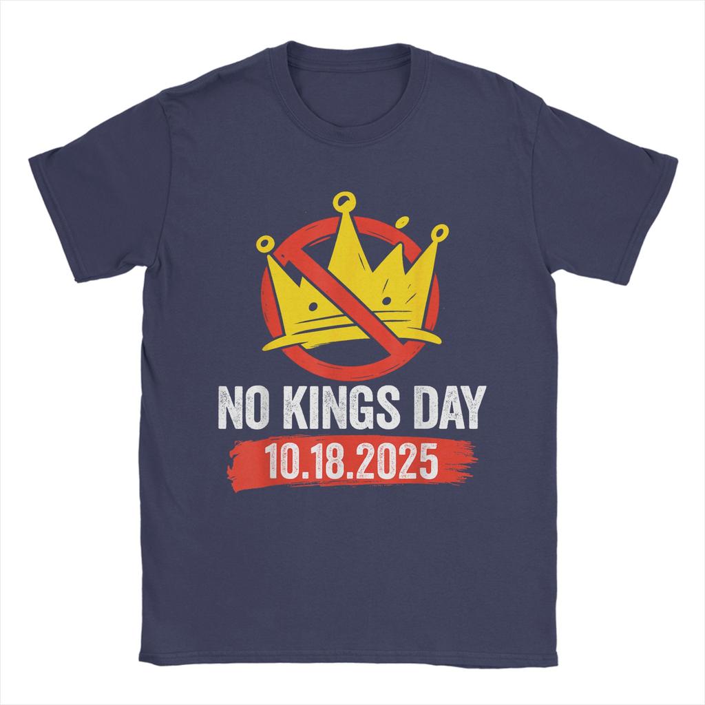 No Kings Day Patriotic October 18 2025 T-Shirts Men  Creative Cotton Tee Round Neck Short Sleeve T Shirts Gift Idea merchandise