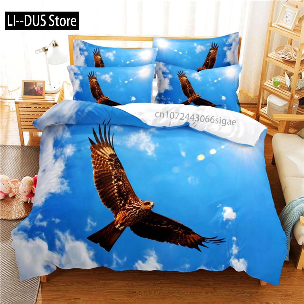 Comforter Eagle Bedding Set 3D Bedding Digital Printing Queen Size Bedding Set Fashion Design