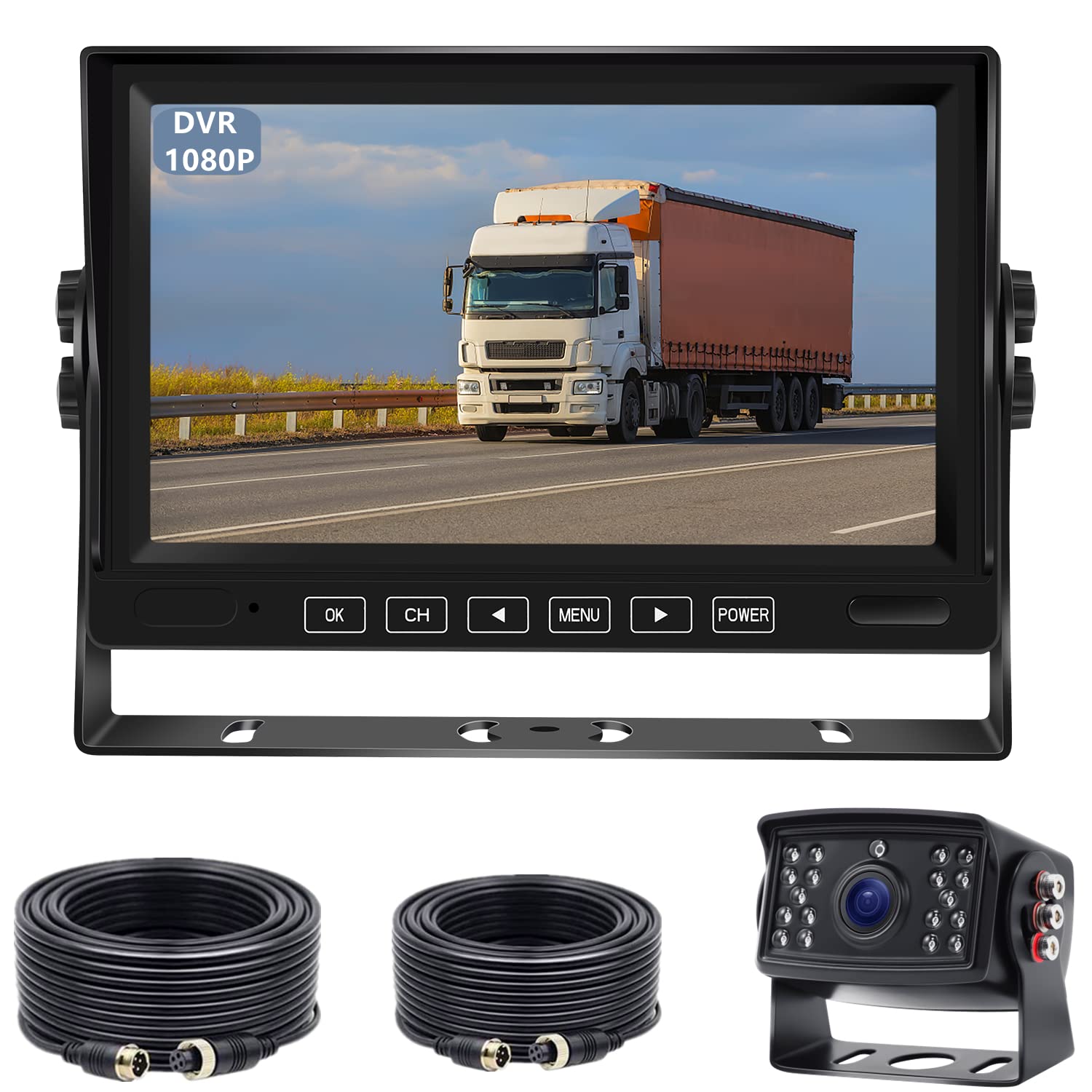 

Комплект монитора камеры заднего вида Tonowu с записью AHD Задний вид IPS Задний вид Двойной разделенный Инфракрасный Ночной Совместимый с линиями разметки Переключаемый между нормальным