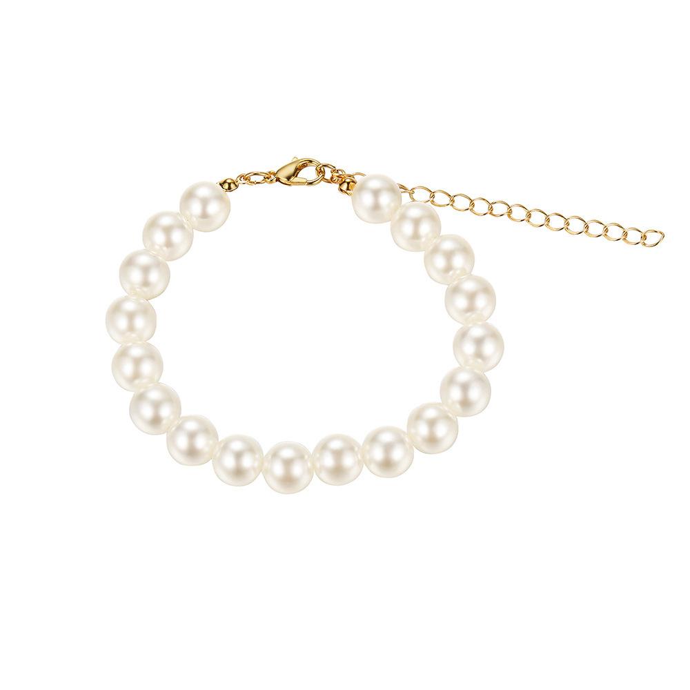 Hot-selling retro pearl necklace women's high sense ins style simple temperament fashionable small fresh pearl necklace