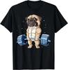Pug Weightlifting Funny Deadlift Men Fitness Gym Workout Tee Gift Unisex T-Shirt
