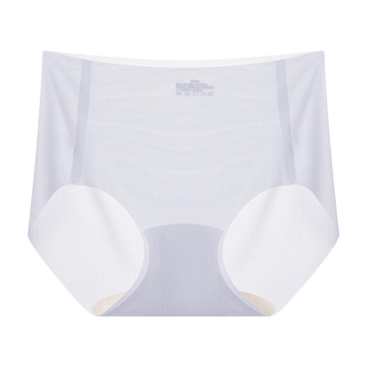 Ice silk seamless underwear summer thin mulberry silk crotch antibacterial mid-waist cool and breathable triangular ice muscle mask pants