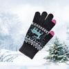 Winter Cold-proof Thin Plush Women's Gloves New Style Wool Plus Velvet Touch Screen Cycling Warm Knitted Gloves