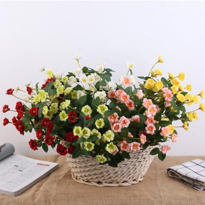 Yousheng 1 Bunch Artificial Flower Realistic Looking Easy Care Faux Silk Cloth Simulation Chinese Rose DIY Vase Arrange Flowers Home Decor