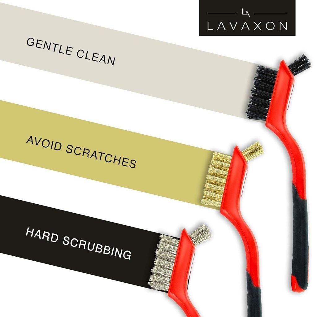 Copper Wire Brush Kitchen Gas Stove Cleaner With Long Handle For Grime Removal