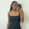 European American SKIMS Solid Color Slimming Spaghetti Strap Mermaid Bodycon Dress