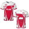 Poland 3D Print Football Jersey Men's Outdoor Sports Quick-drying Breathable T-shirts Unisex Casual Street Style O-neck Tees