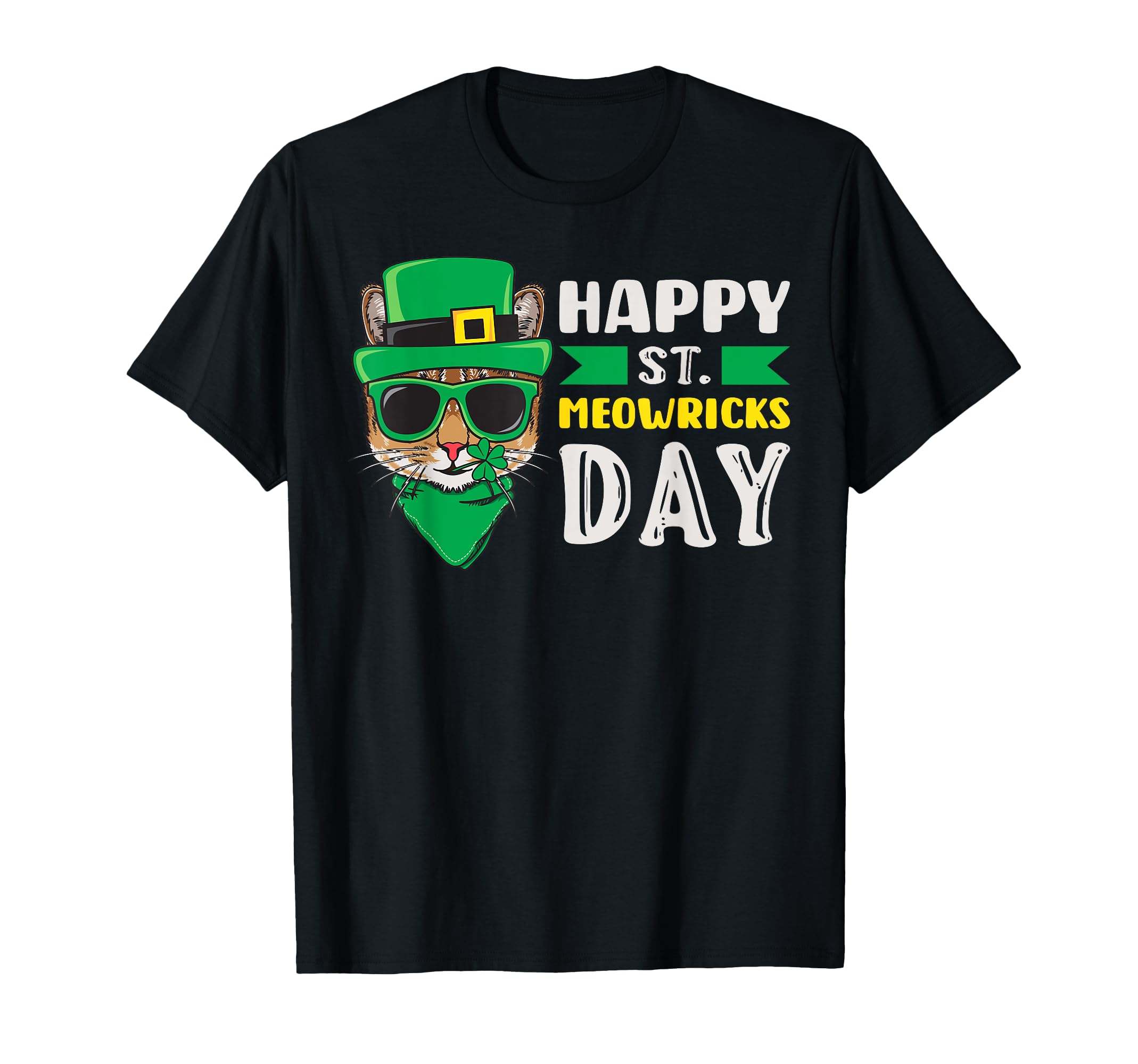 St. Patrick s Day Outfit Women s, Kids , Leprechaun Cat T-Shirt