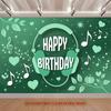 Party Backdrop Birthday Green Photo Booth Background Front Door Decor