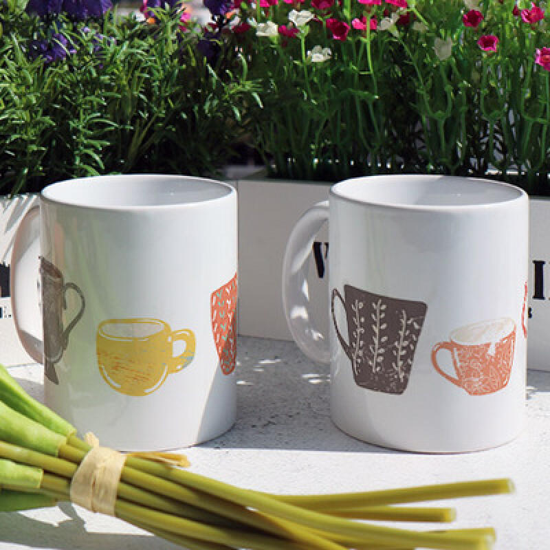 ci458-Design Mug 2p-Vintage Cup